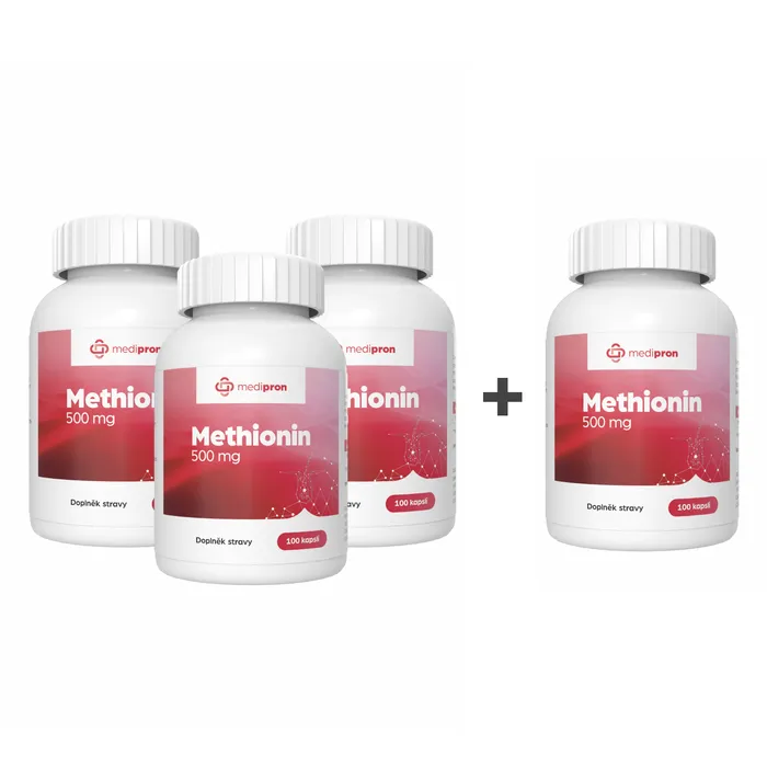medipron Methionin 500 mg 100 kapslí AKCE 3+1